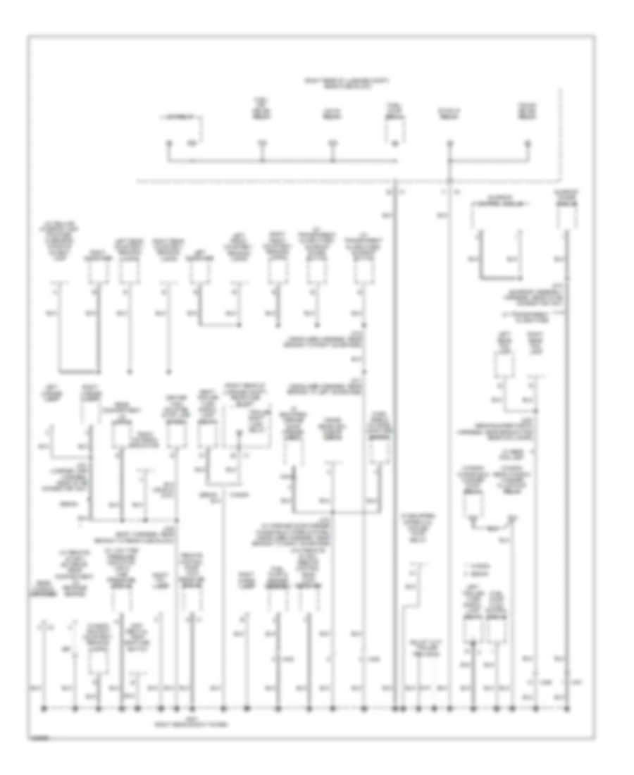Ground Distribution Wiring Diagram (4 of 4) for Cadillac CTS 2010