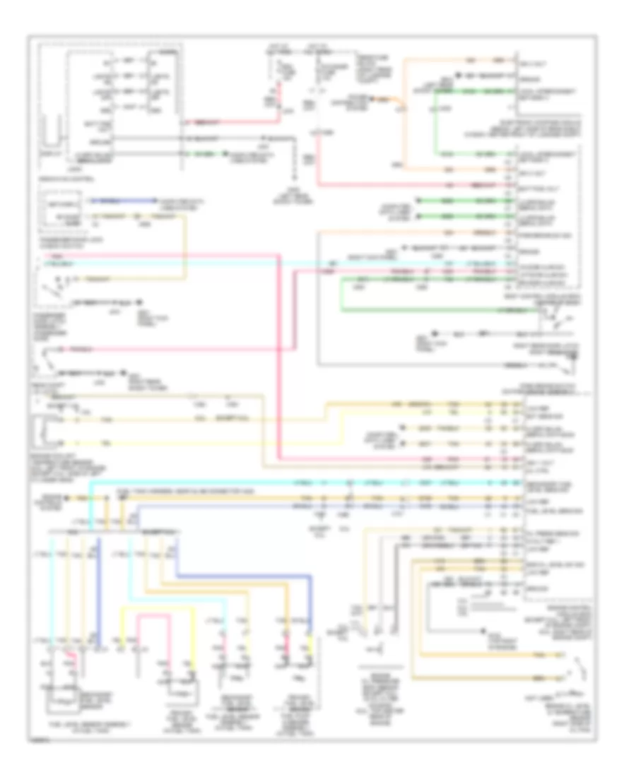 Instrument Cluster Wiring Diagram 2 of 2 for Cadillac CTS 2010
