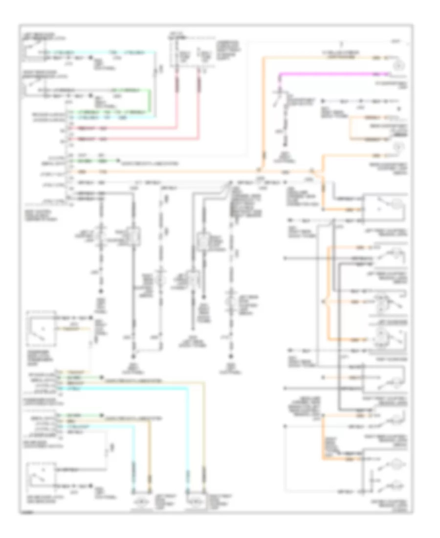 Courtesy Lamps Wiring Diagram 1 of 2 for Cadillac CTS 2010