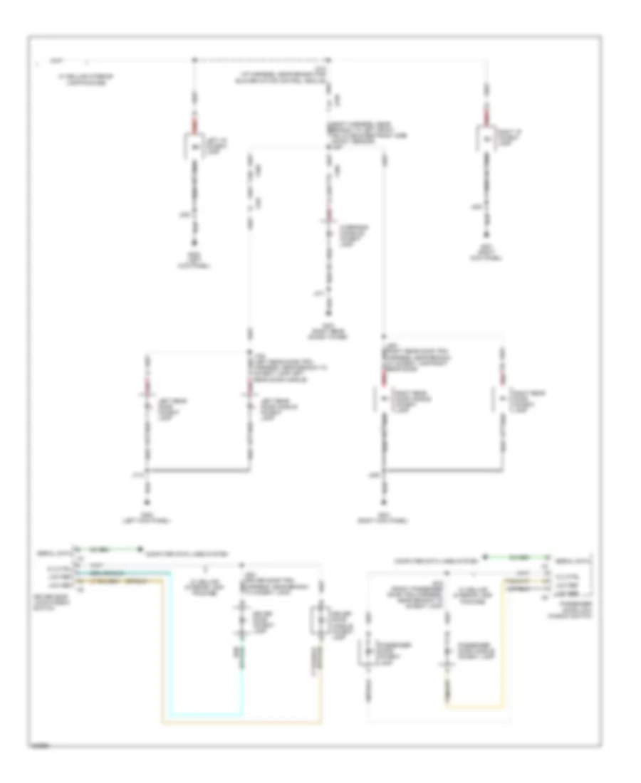 Courtesy Lamps Wiring Diagram 2 of 2 for Cadillac CTS 2010