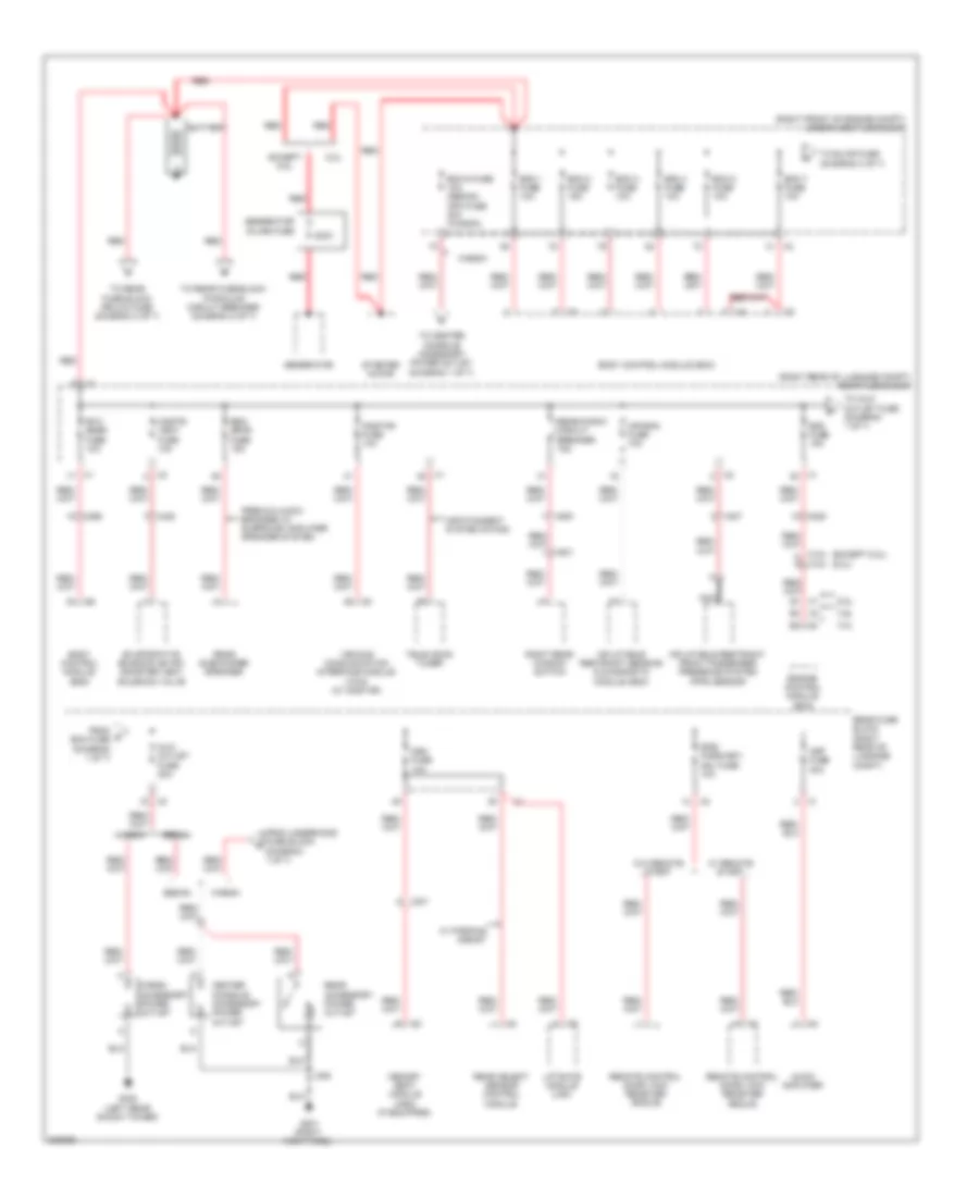 Power Distribution Wiring Diagram 1 of 7 for Cadillac CTS 2010