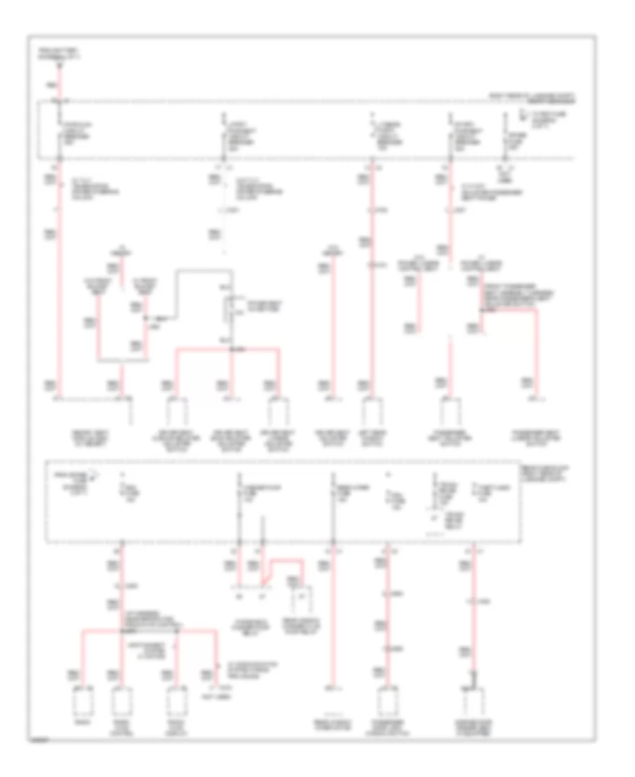 Power Distribution Wiring Diagram 2 of 7 for Cadillac CTS 2010