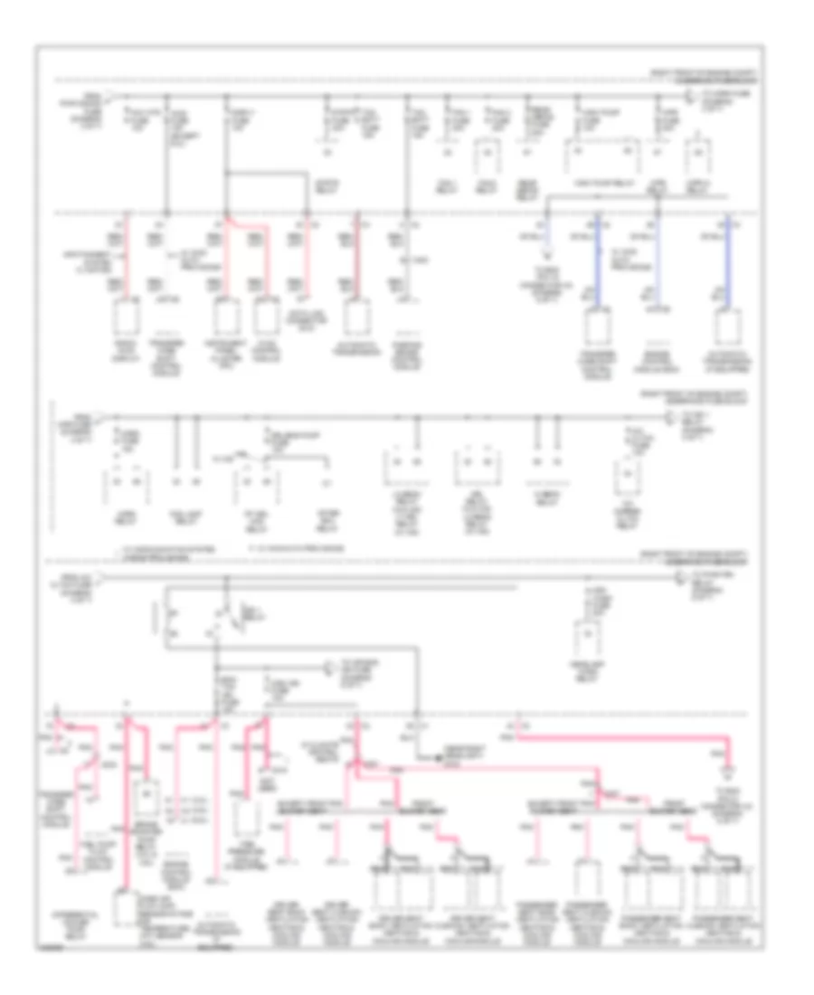 Power Distribution Wiring Diagram 4 of 7 for Cadillac CTS 2010