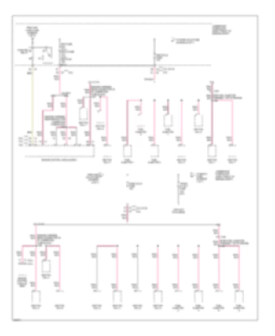 Power Distribution Wiring Diagram 6 of 7 for Cadillac CTS 2010