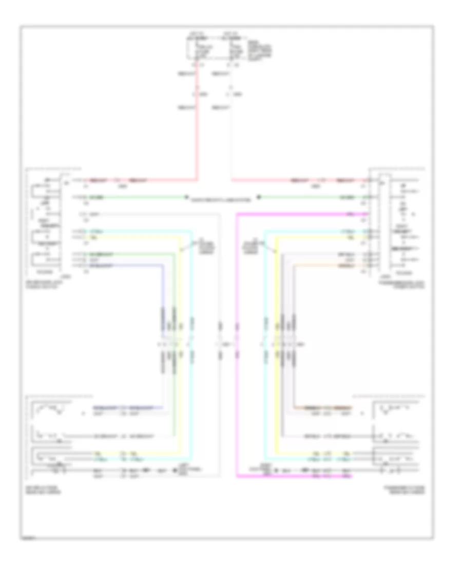 Power Mirrors Wiring Diagram for Cadillac CTS 2010