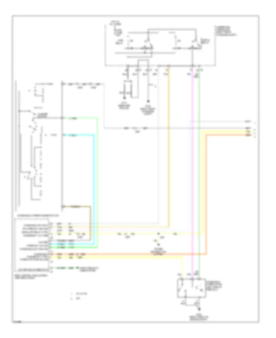Wiper Washer Wiring Diagram Wagon 1 of 2 for Cadillac CTS 2012