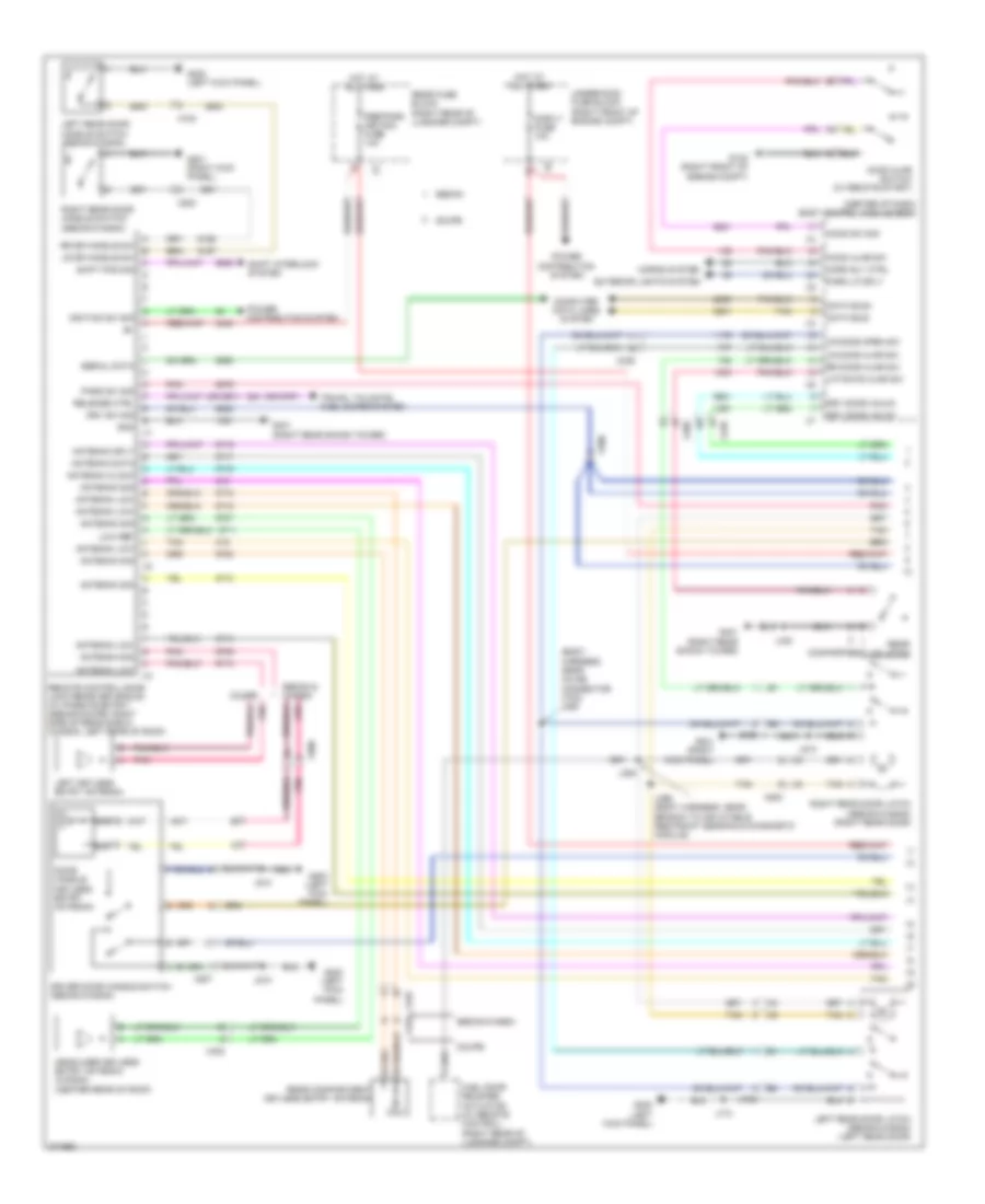 Forced Entry Wiring Diagram 1 of 3 for Cadillac CTS 2012