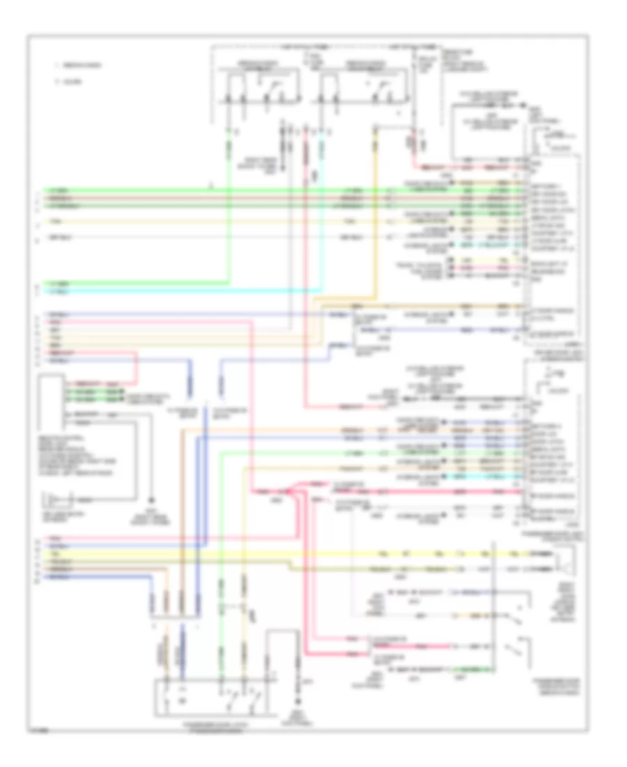 Forced Entry Wiring Diagram 3 of 3 for Cadillac CTS 2012