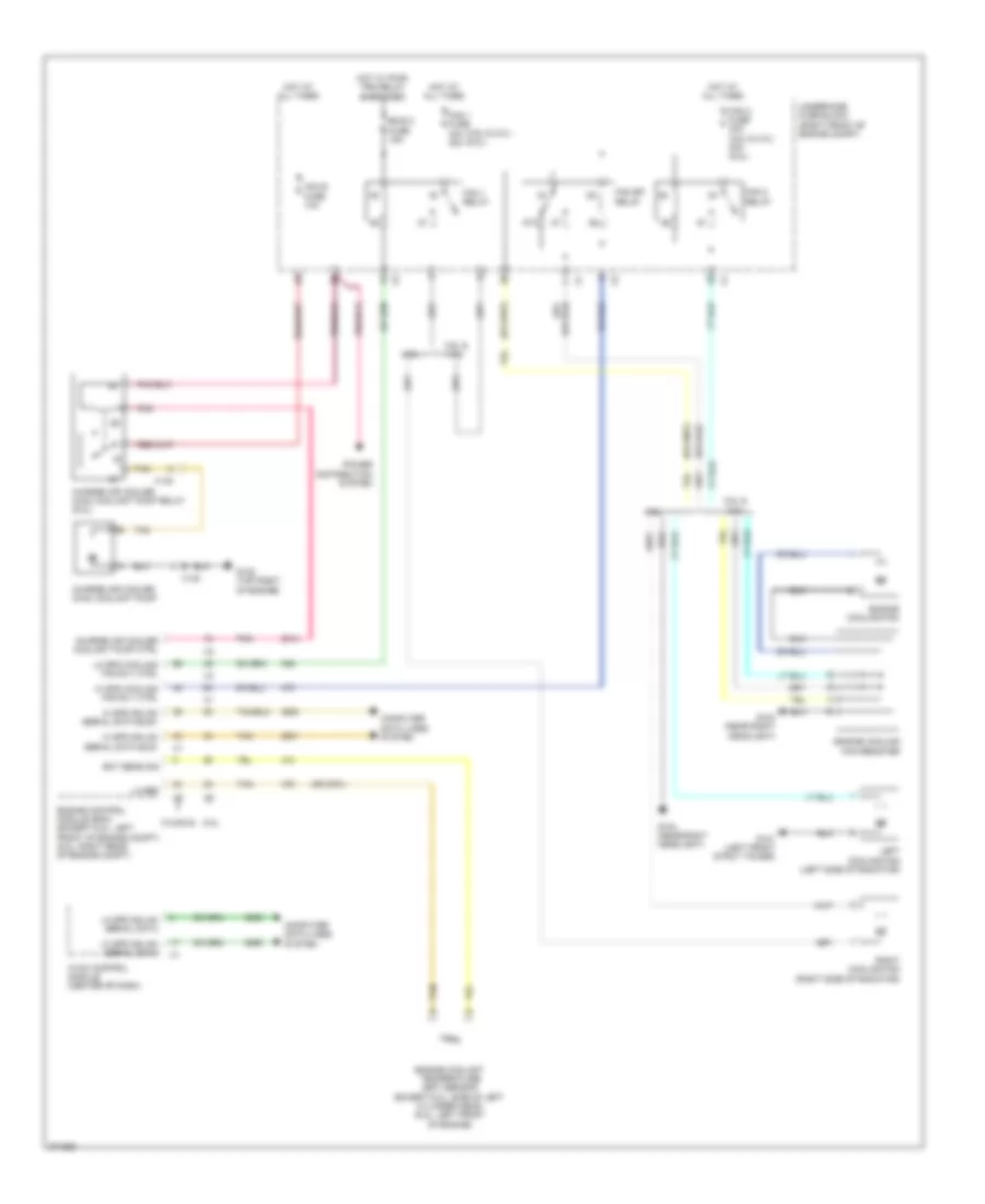 Cooling Fan Wiring Diagram for Cadillac CTS 2012