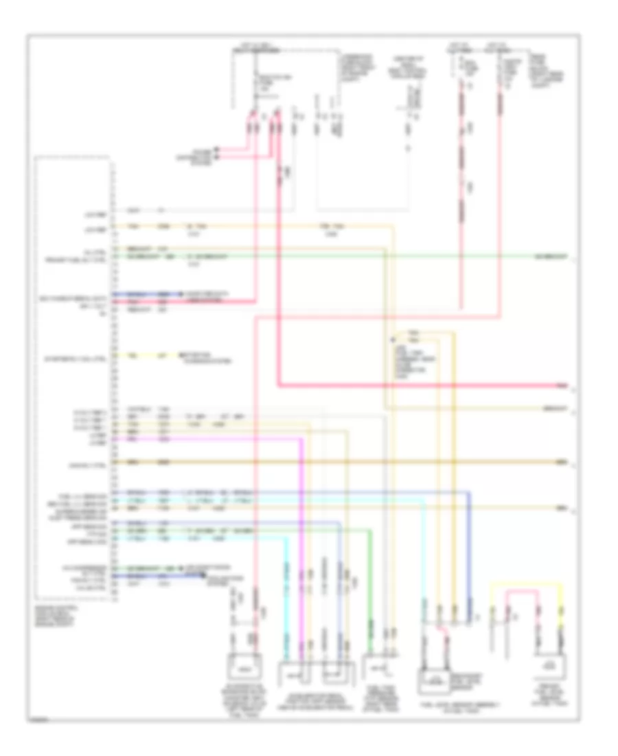 6.2L VIN P, Engine Performance Wiring Diagram (1 of 6) for Cadillac CTS 2012