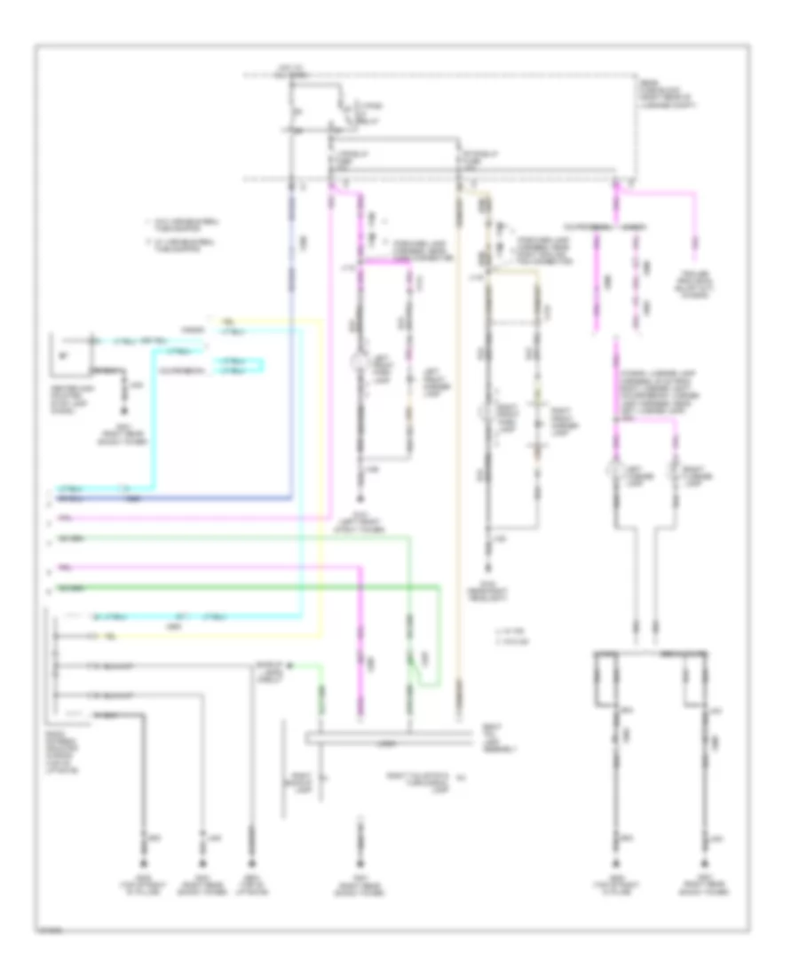 Exterior Lamps Wiring Diagram 2 of 2 for Cadillac CTS 2012