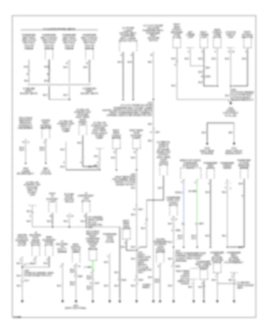 Ground Distribution Wiring Diagram 3 of 5 for Cadillac CTS 2012