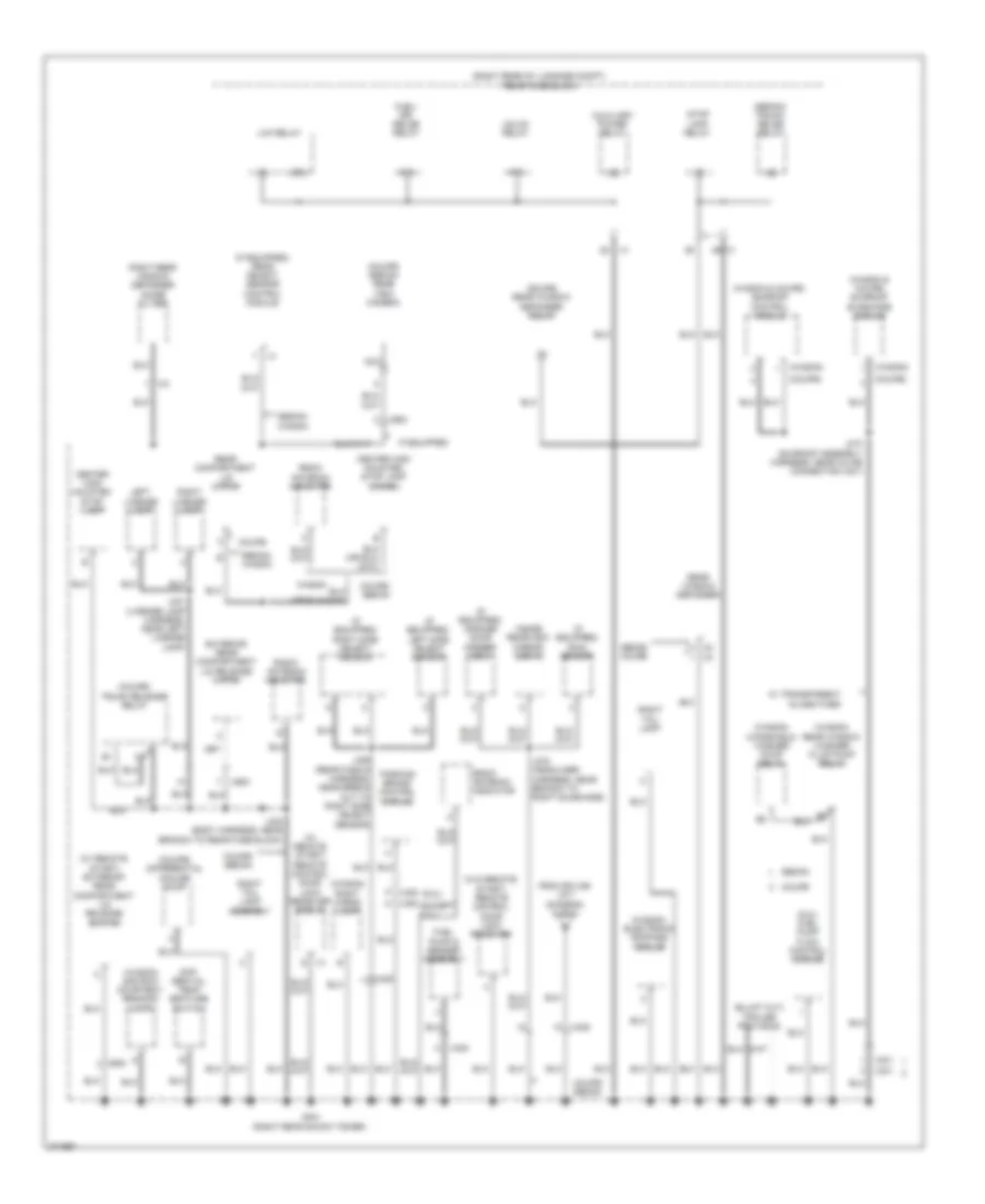 Ground Distribution Wiring Diagram (4 of 5) for Cadillac CTS 2012