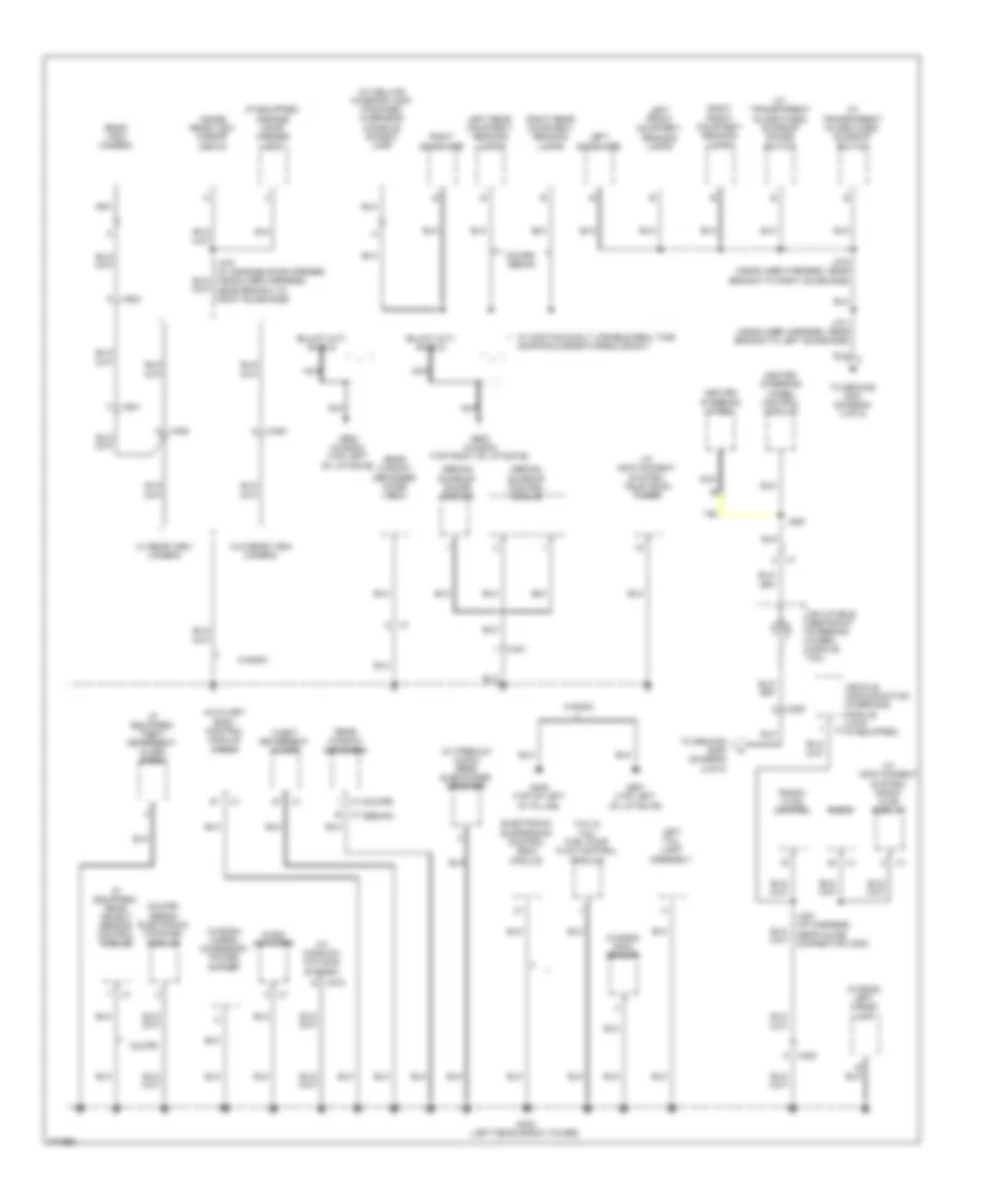 Ground Distribution Wiring Diagram (5 of 5) for Cadillac CTS 2012