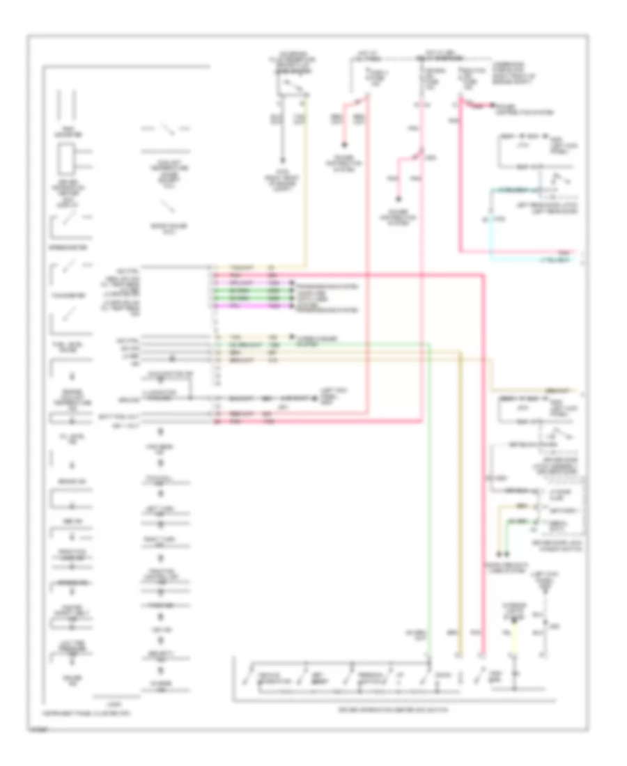 Instrument Cluster Wiring Diagram 1 of 2 for Cadillac CTS 2012