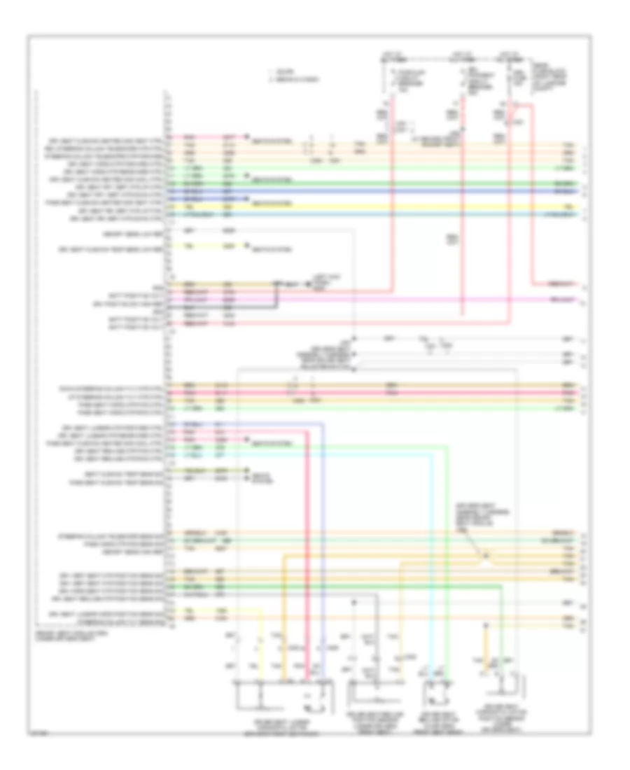 Memory Seat Wiring Diagram (1 of 3) for Cadillac CTS 2012