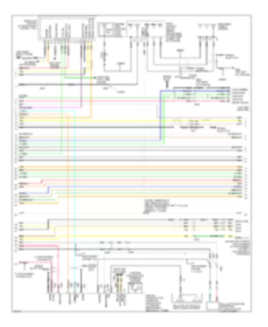 Navigation Wiring Diagram, without Surround Amplifier (2 of 4) for Cadillac CTS 2012