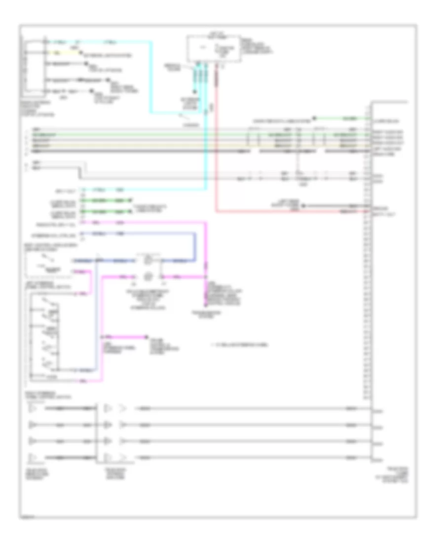 Navigation Wiring Diagram, without Surround Amplifier (4 of 4) for Cadillac CTS 2012