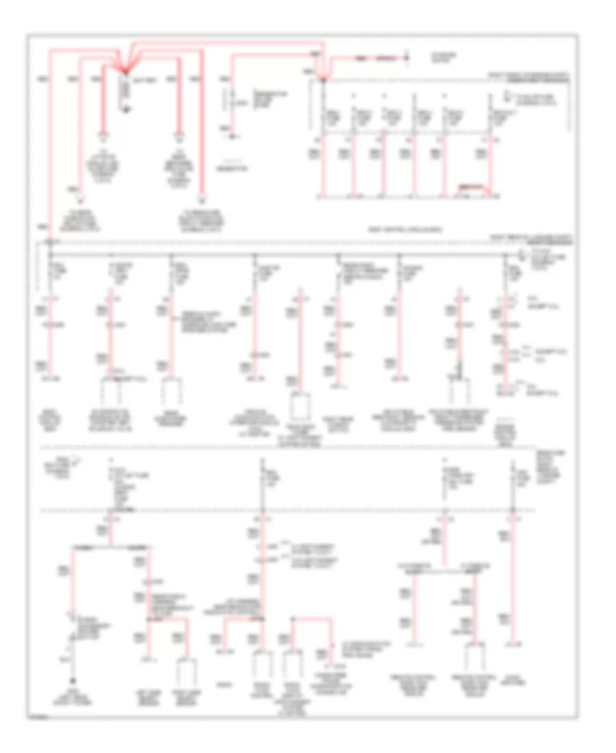Power Distribution Wiring Diagram 1 of 8 for Cadillac CTS 2012