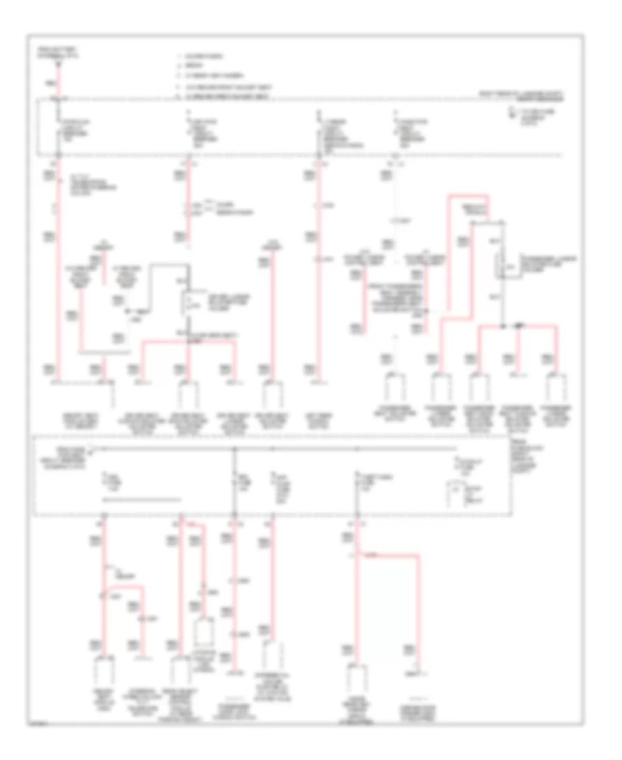 Power Distribution Wiring Diagram 2 of 8 for Cadillac CTS 2012