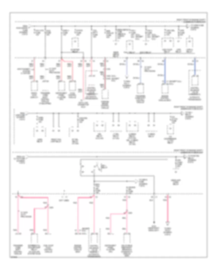 Power Distribution Wiring Diagram (4 of 8) for Cadillac CTS 2012