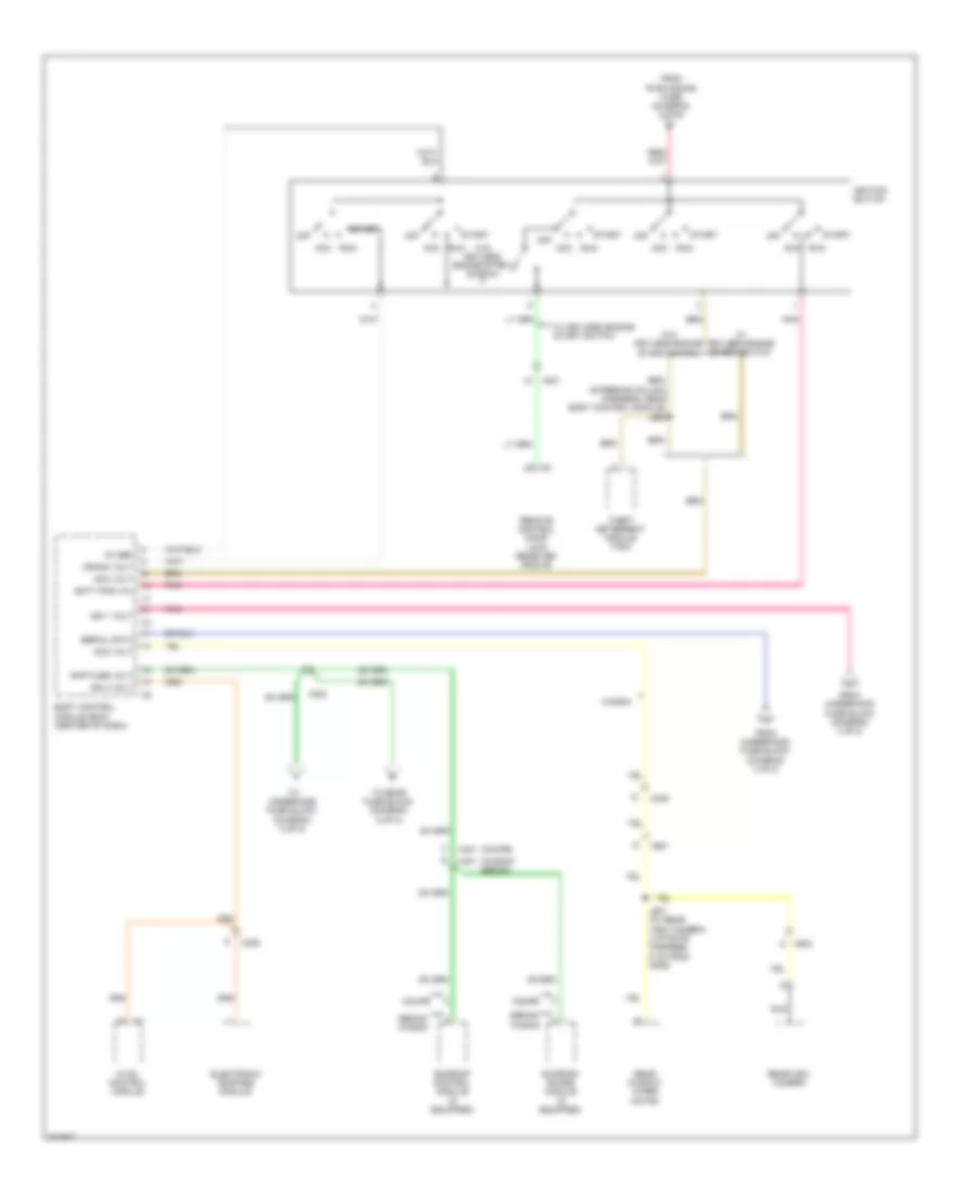 Power Distribution Wiring Diagram (5 of 8) for Cadillac CTS 2012