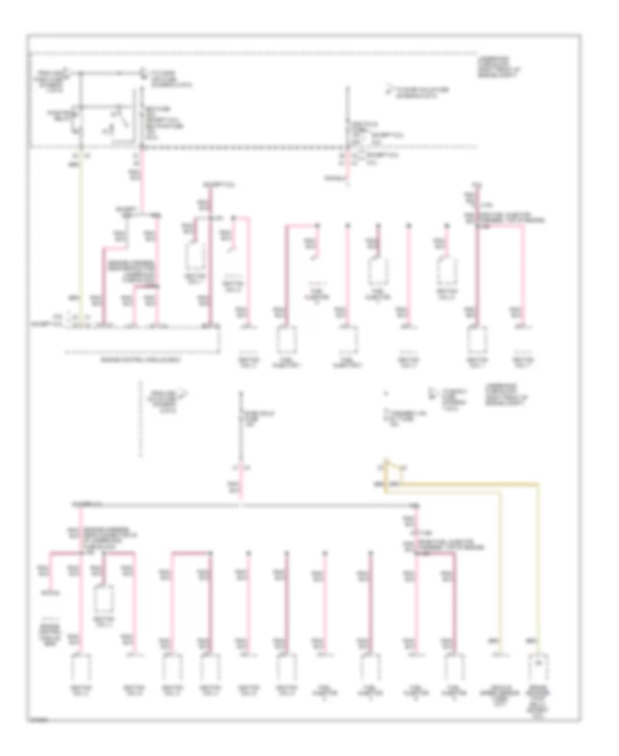 Power Distribution Wiring Diagram (6 of 8) for Cadillac CTS 2012