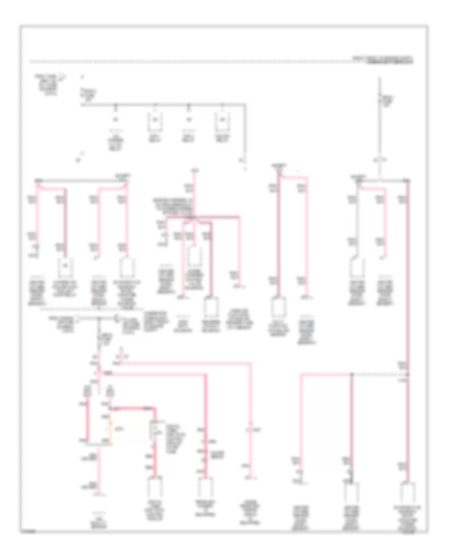 Power Distribution Wiring Diagram (7 of 8) for Cadillac CTS 2012