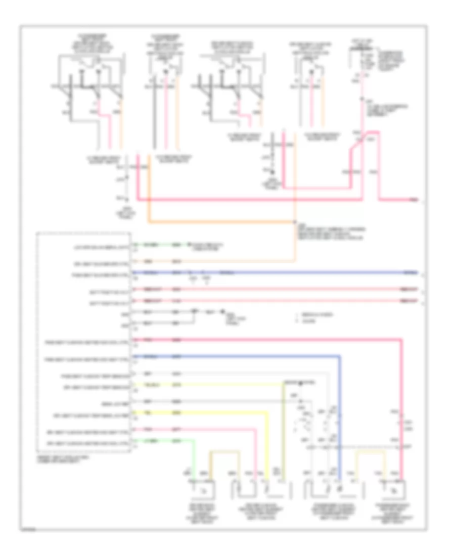 Heated Seats Wiring Diagram 1 of 2 for Cadillac CTS 2012