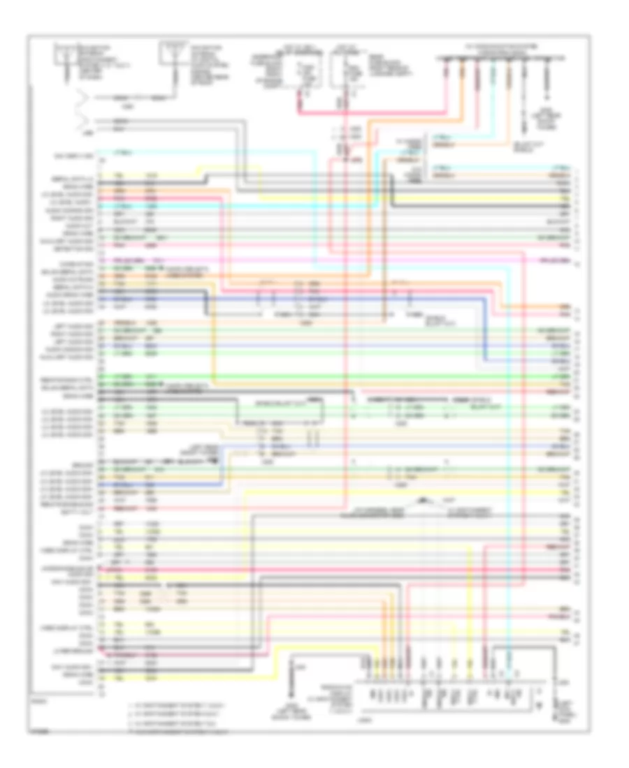 Radio Wiring Diagram with Surround Amplifier 1 of 4 for Cadillac CTS 2012