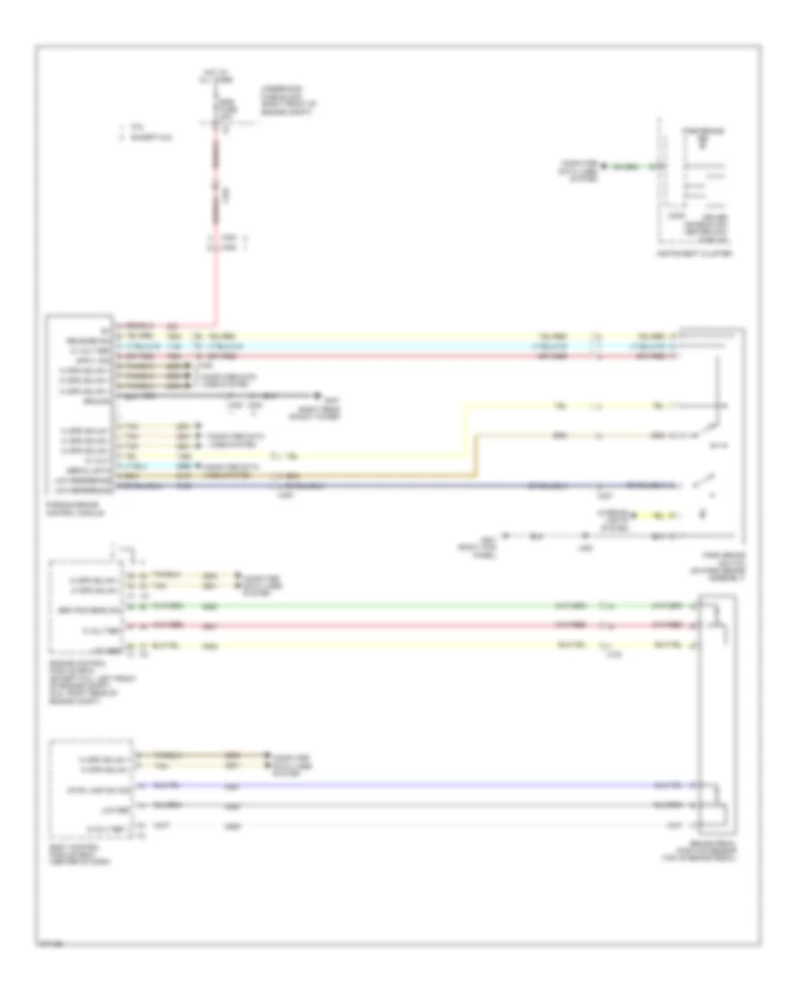 Park Brake System Wiring Diagram for Cadillac CTS 2012