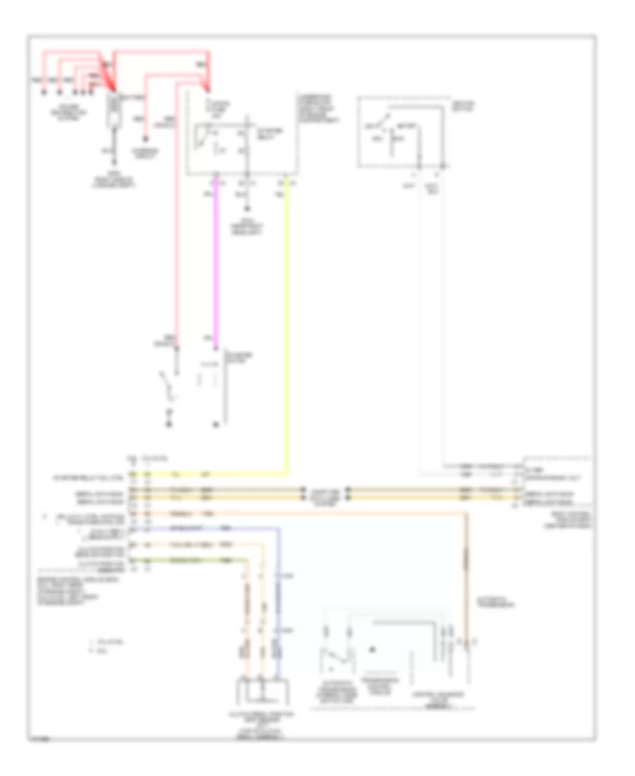 Starting Wiring Diagram for Cadillac CTS 2012