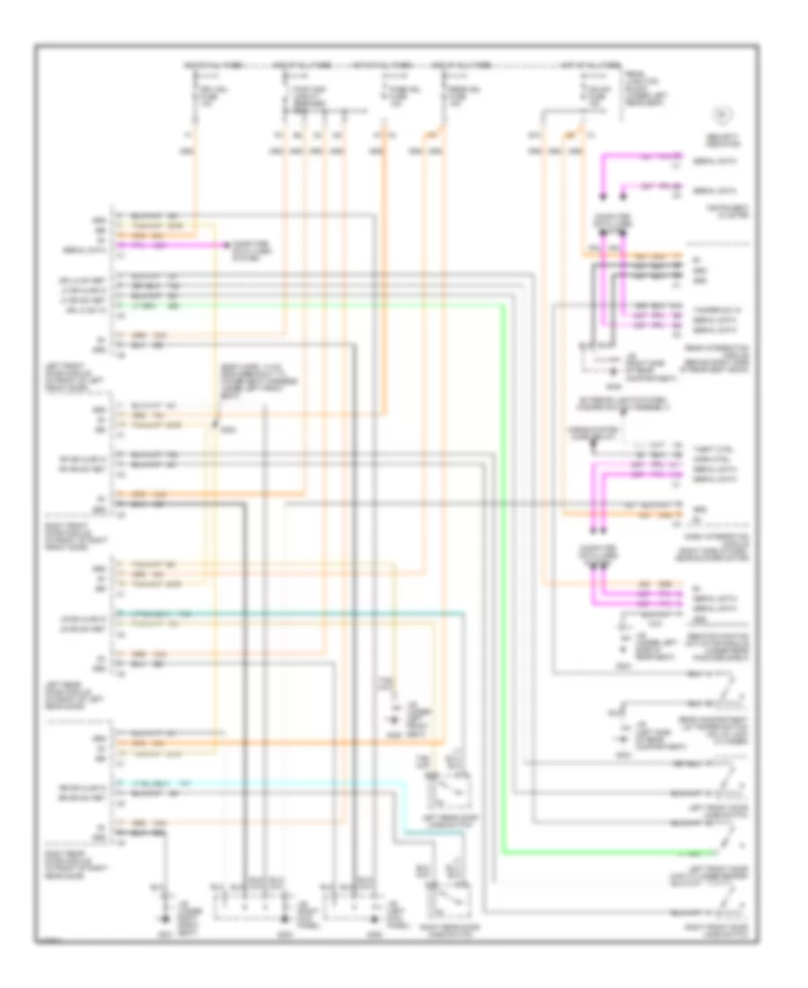 Forced Entry Wiring Diagram for Cadillac Seville SLS 1998