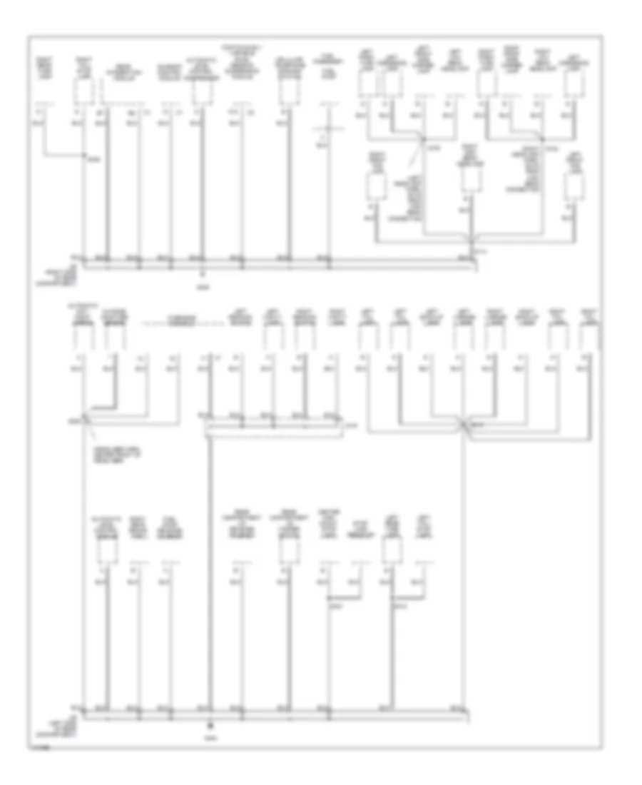 Ground Distribution Wiring Diagram (3 of 3) for Cadillac Seville SLS 1998