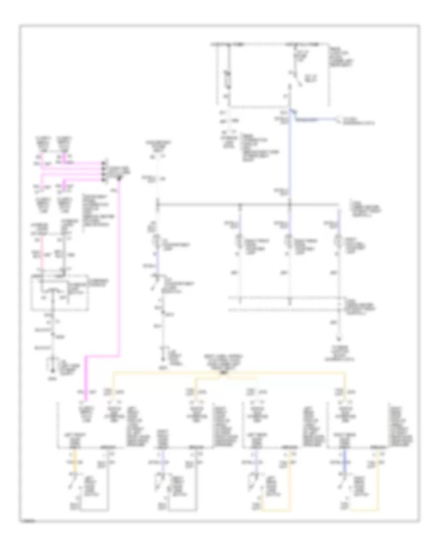 Courtesy Lamps Wiring Diagram 1 of 2 for Cadillac Seville SLS 1998