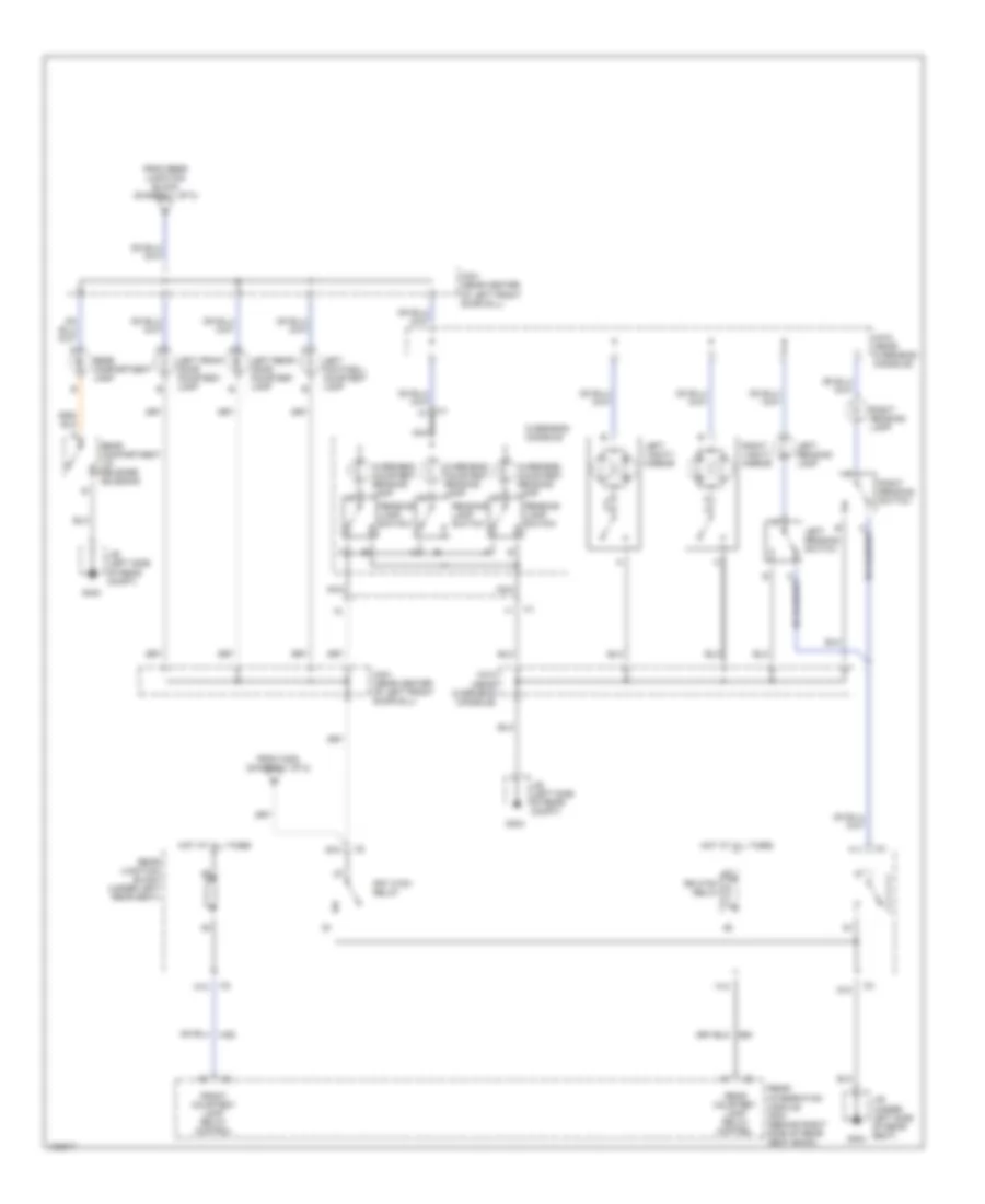 Courtesy Lamps Wiring Diagram (2 of 2) for Cadillac Seville SLS 1998