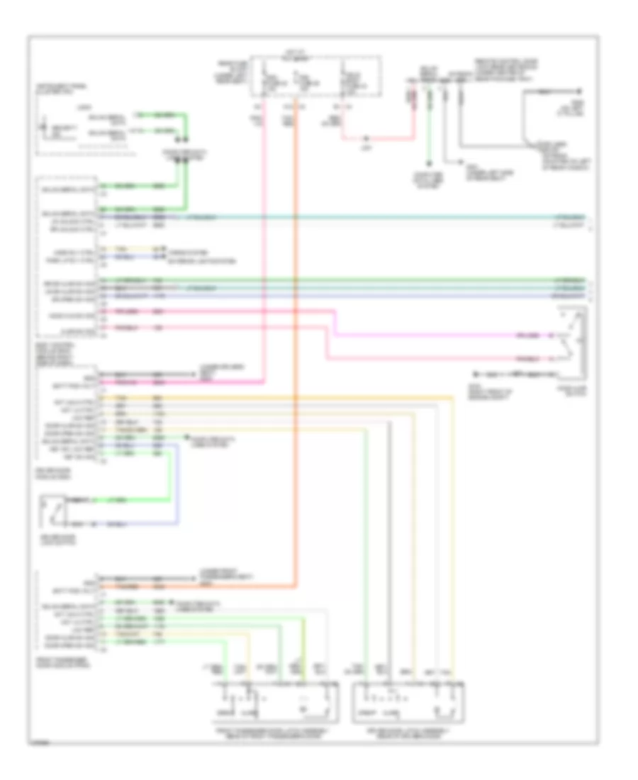 Forced Entry Wiring Diagram Except Hearse  Limousine 1 of 2 for Cadillac DTS 2008
