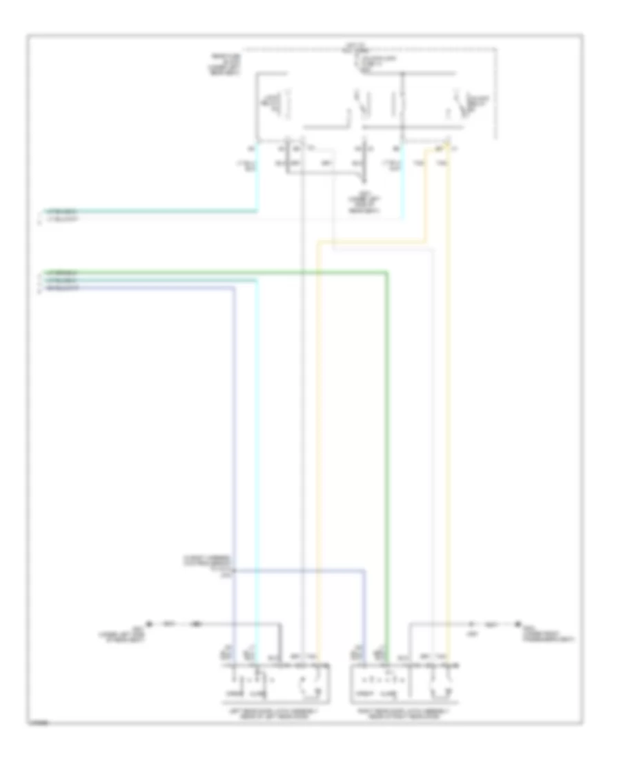 Forced Entry Wiring Diagram Except Hearse  Limousine 2 of 2 for Cadillac DTS 2008