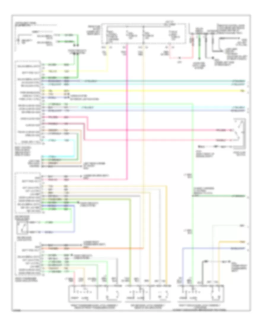 Forced Entry Wiring Diagram, Hearse  Limousine (1 of 2) for Cadillac DTS 2008