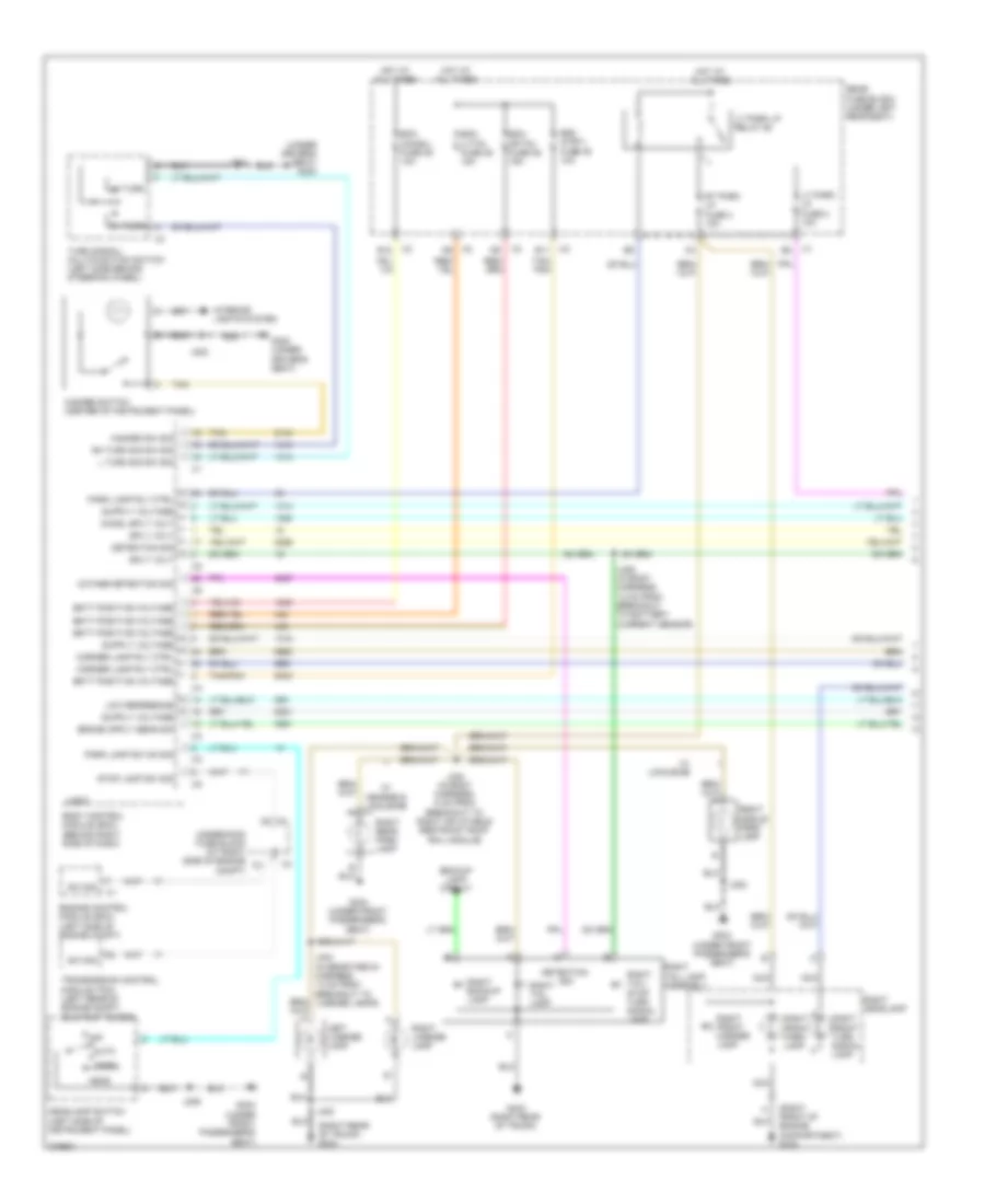 Exterior Lamps Wiring Diagram 1 of 2 for Cadillac DTS 2008