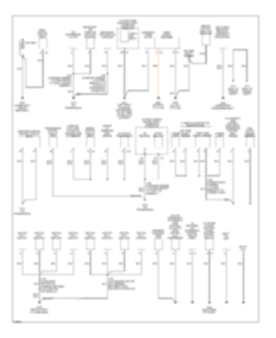 Ground Distribution Wiring Diagram 1 of 4 for Cadillac DTS 2008