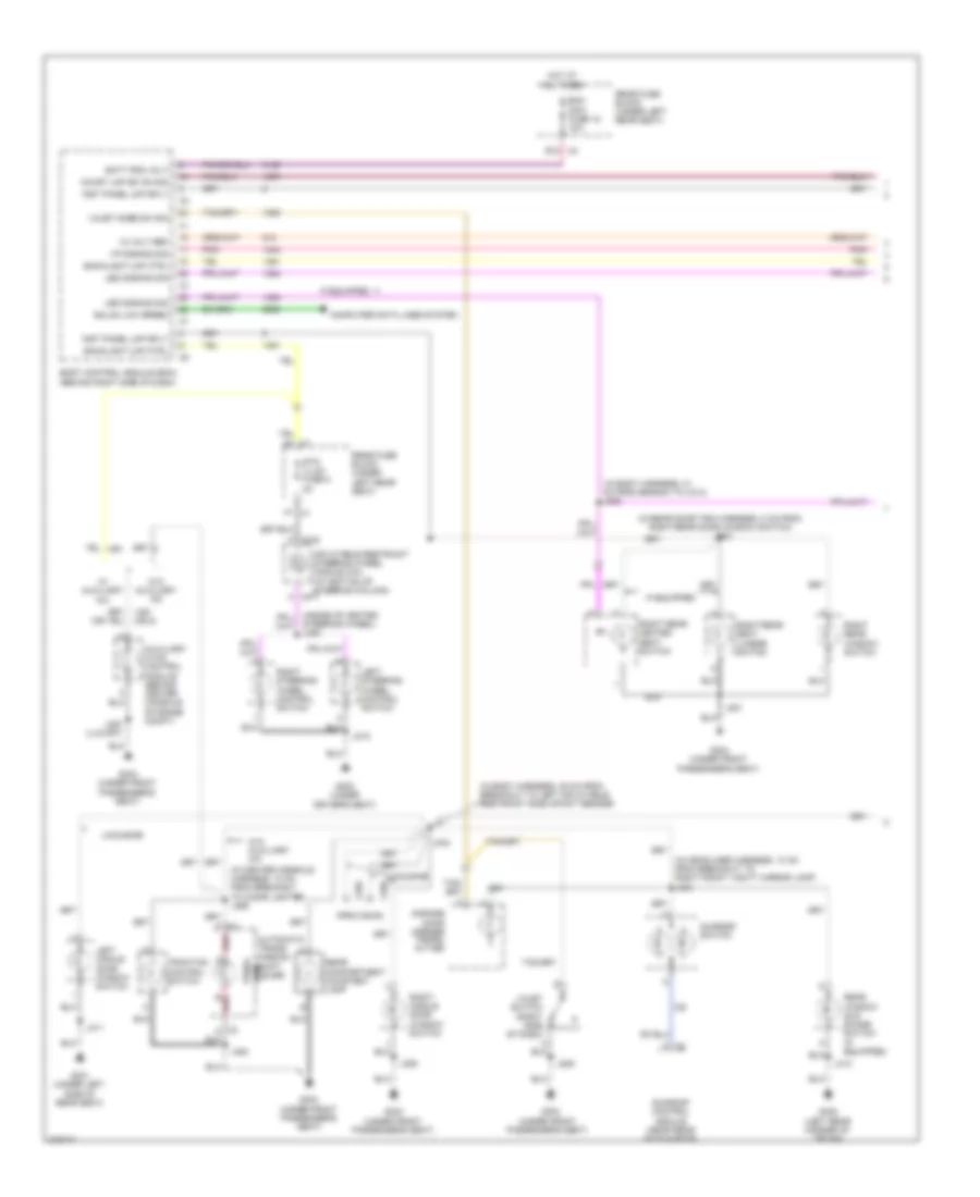 Instrument Illumination Wiring Diagram 1 of 2 for Cadillac DTS 2008