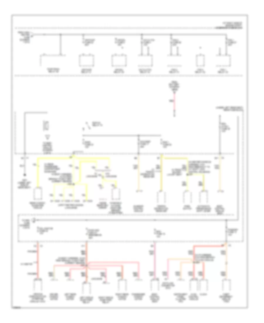 Power Distribution Wiring Diagram 2 of 5 for Cadillac DTS 2008