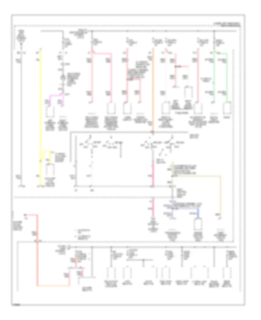 Power Distribution Wiring Diagram 3 of 5 for Cadillac DTS 2008