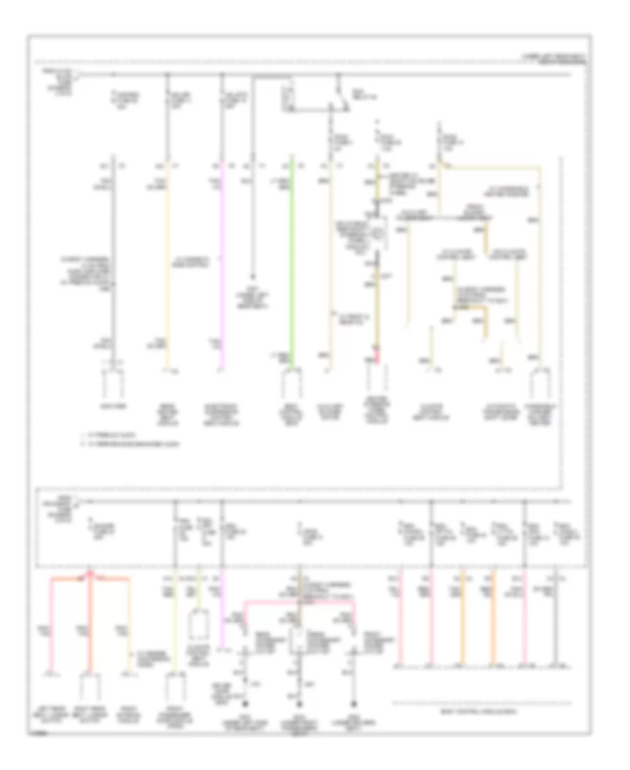 Power Distribution Wiring Diagram 4 of 5 for Cadillac DTS 2008