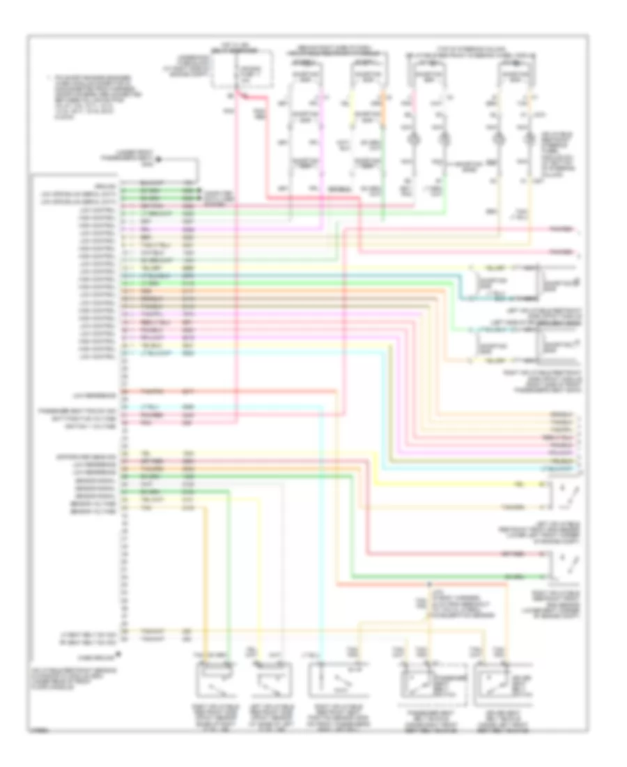 Supplemental Restraints Wiring Diagram Limousine 1 of 2 for Cadillac DTS 2008