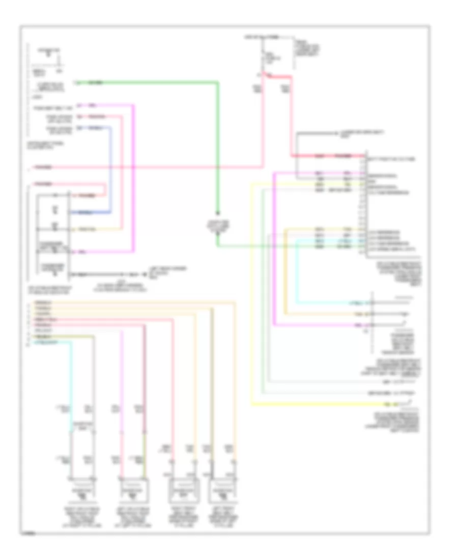 Supplemental Restraints Wiring Diagram Limousine 2 of 2 for Cadillac DTS 2008