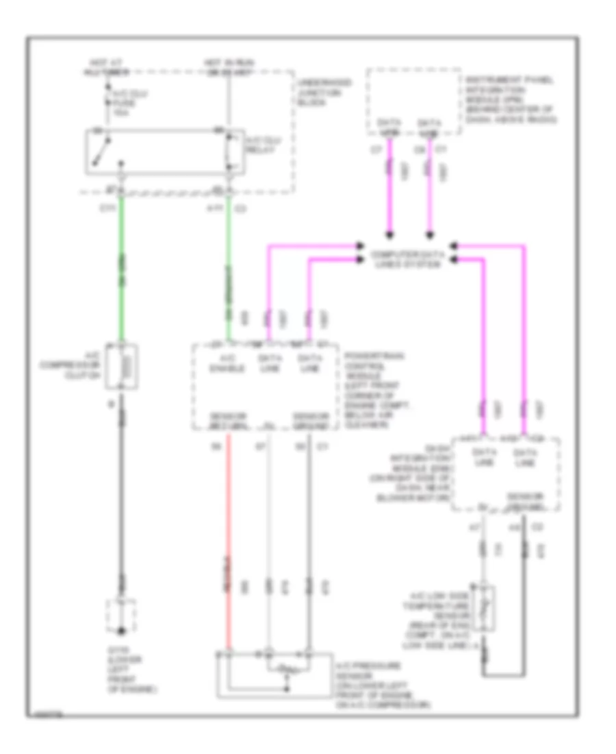 Compressor Wiring Diagram for Cadillac Seville STS 1998