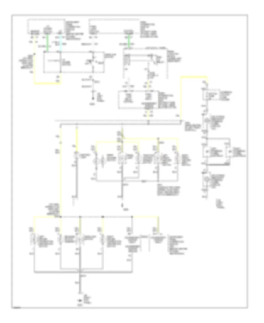 Instrument Illumination Wiring Diagram 1 of 2 for Cadillac Seville STS 1998