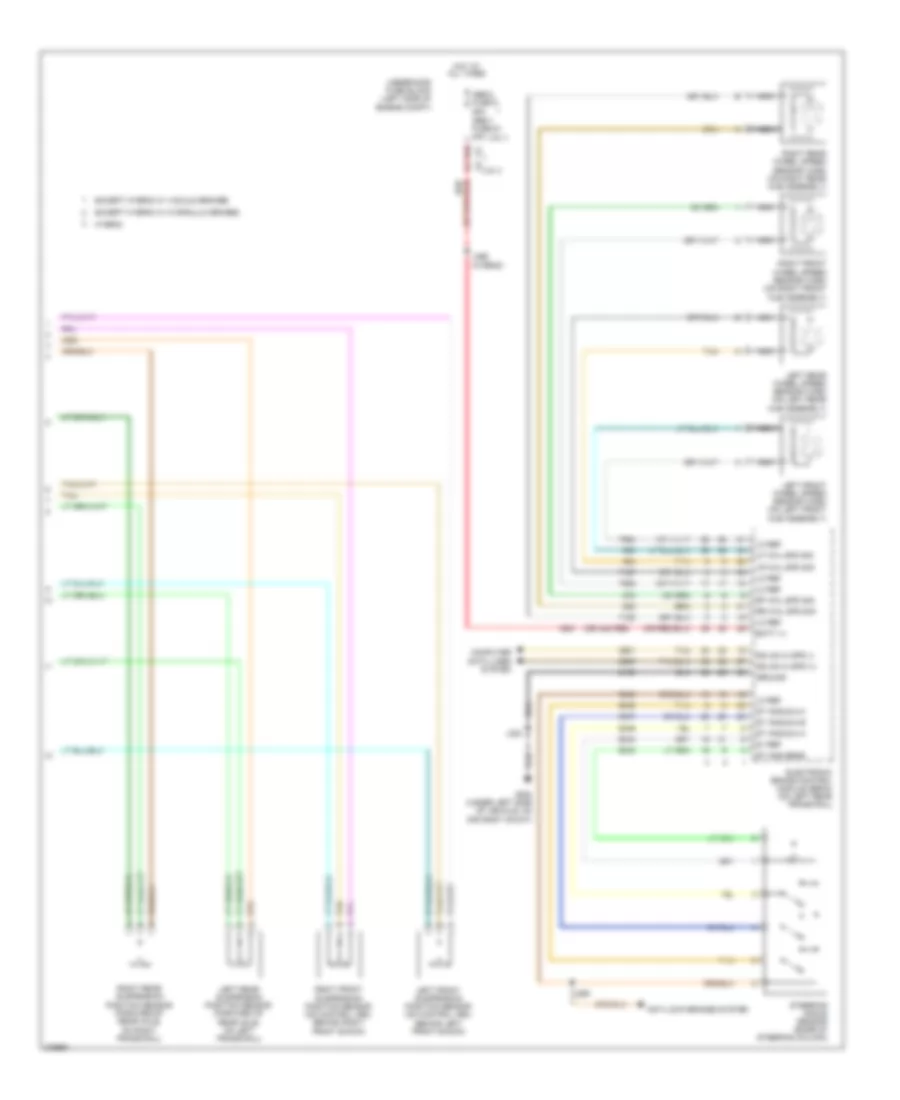 Electronic Suspension Wiring Diagram 2 of 2 for Cadillac Escalade 2008
